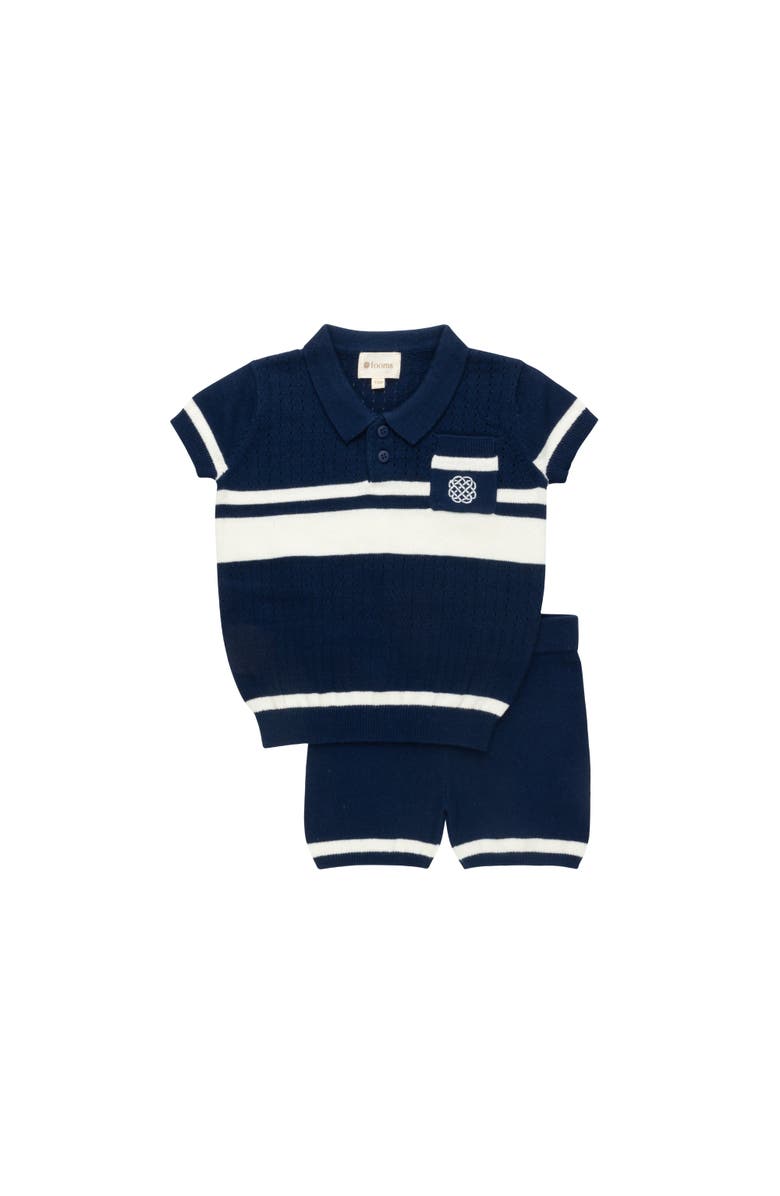Ely's & Co. Looms Storybook Collection - Boys Mesh Knit 2 Piece Set, Main, color, Blue