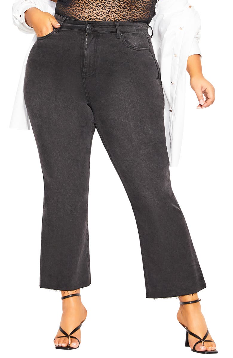 City Chic Harley Crop Flare Jeans, Main, color,