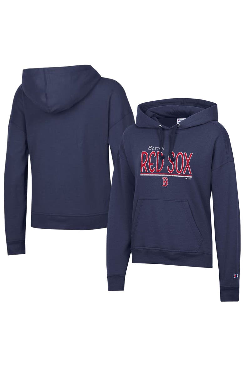 Women's Champion Navy Boston Red Sox Vintage Powerblend Hoodie, Main, color, Navy