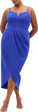 City Chic Sassy Flex Fit Tulip Midi Dress