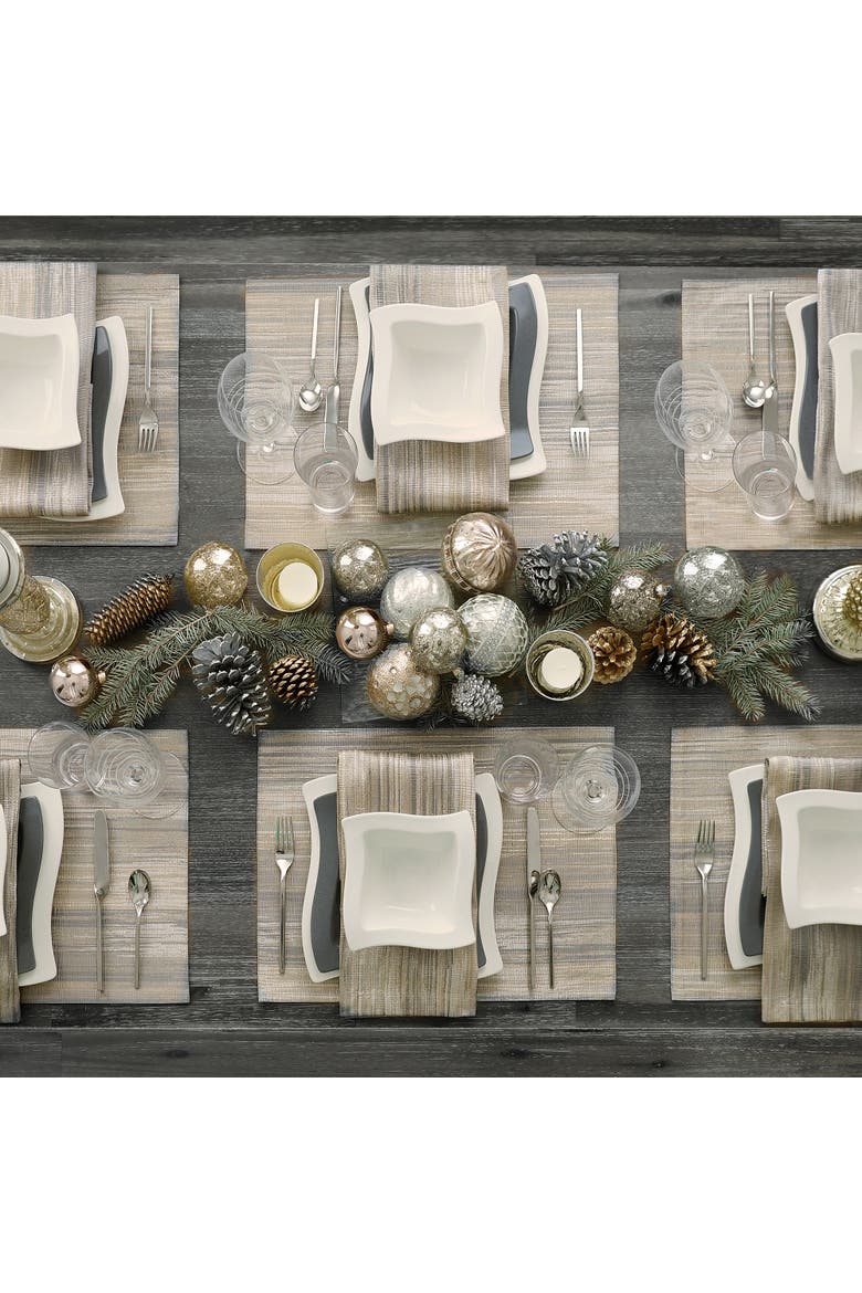 Radcliffe Jacquard Placemat Set of 4 Multicolor - 14"W x 20"L, Alternate, color, Multicolor