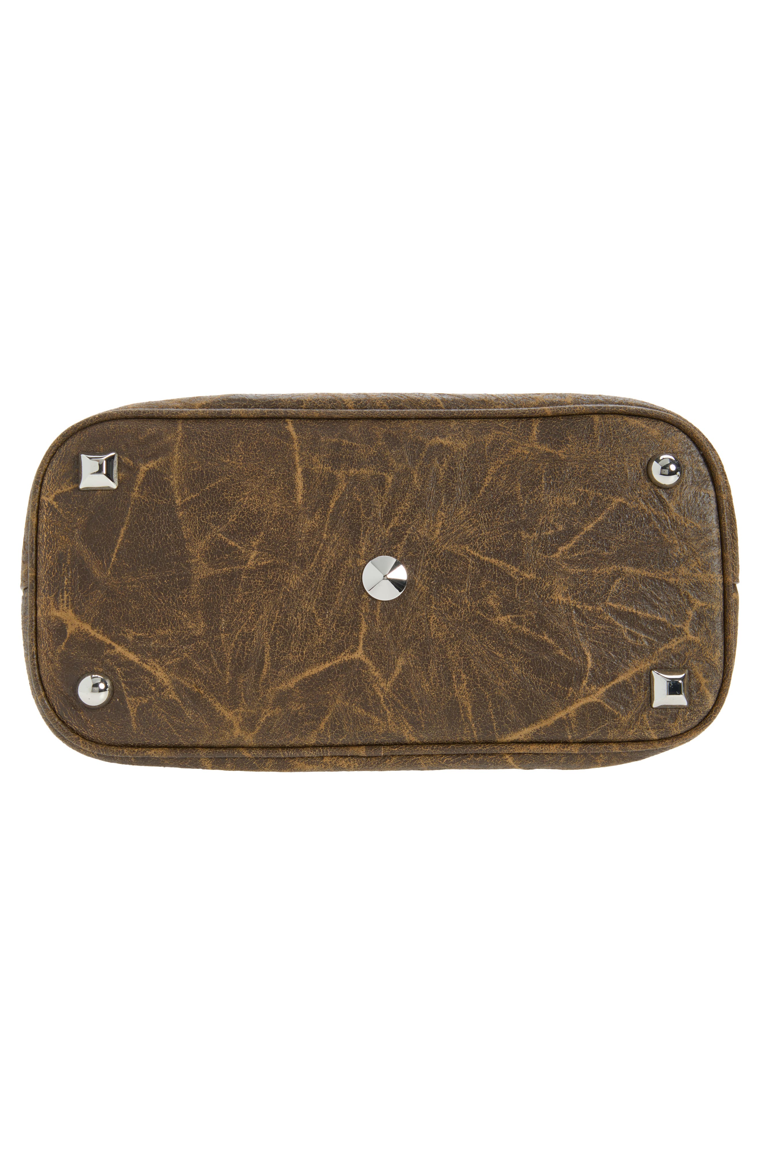 5AC Soft Mini Leather Crossbody Bag, Alternate, color, BROWN