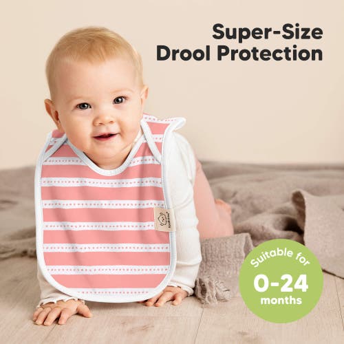 Keababies 8-pack Hallo Drool Bibs In Sweet Charm