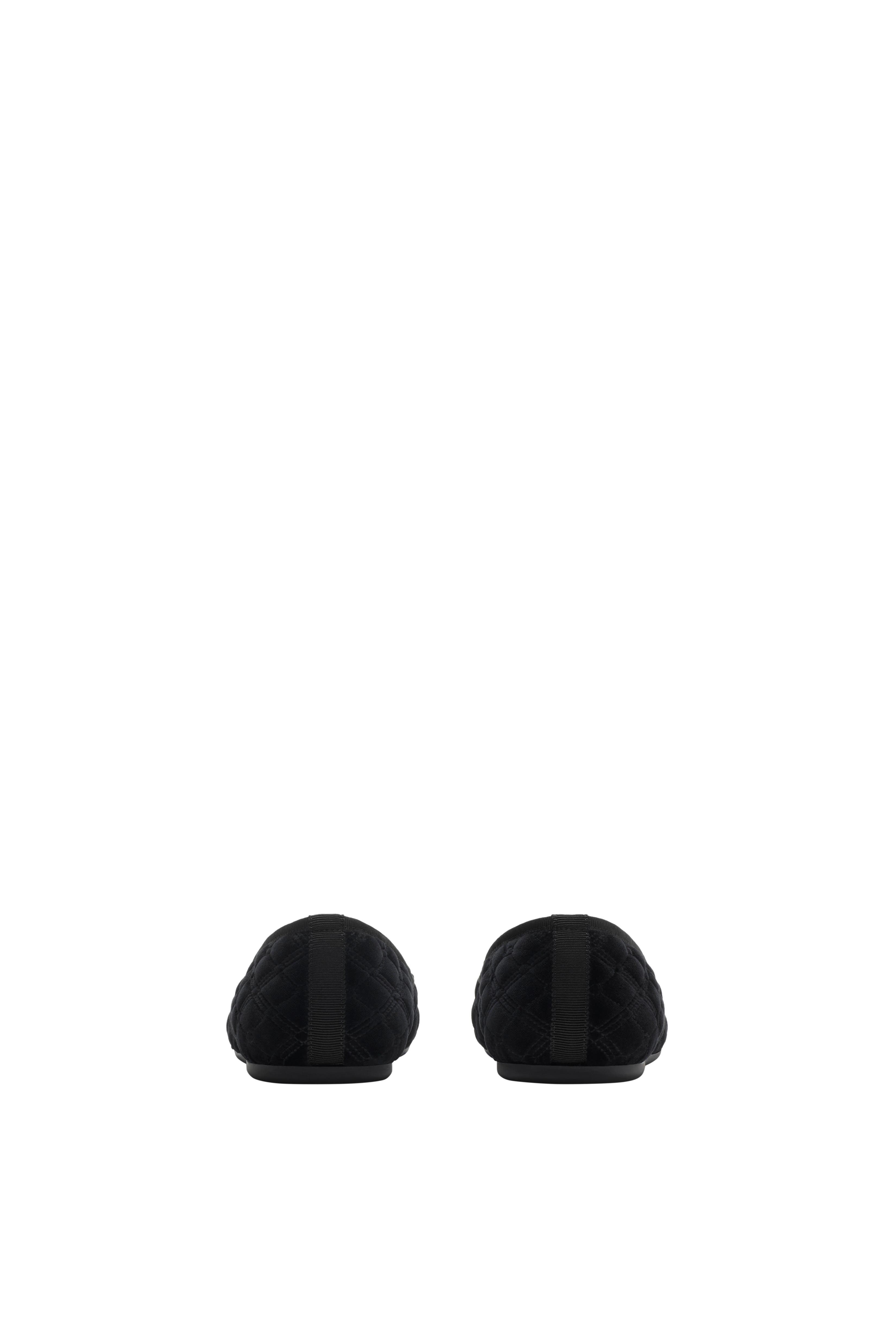 Quilted Velvet Estate Slippers, Alternate, color, Black