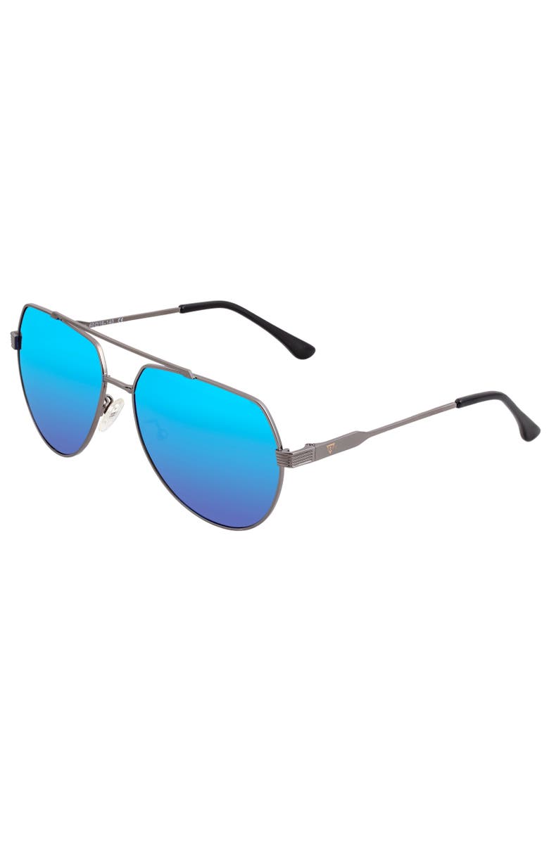 Sixty One Costa Polarized Sunglasses, Main, color, Gunmetal/Blue