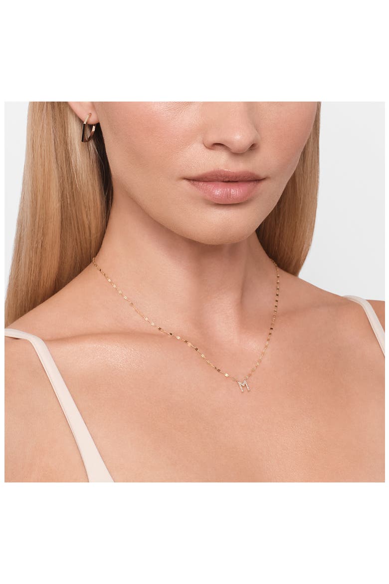 14K Gold Initial Pendant Necklace, Alternate, color, YELLOW GOLD