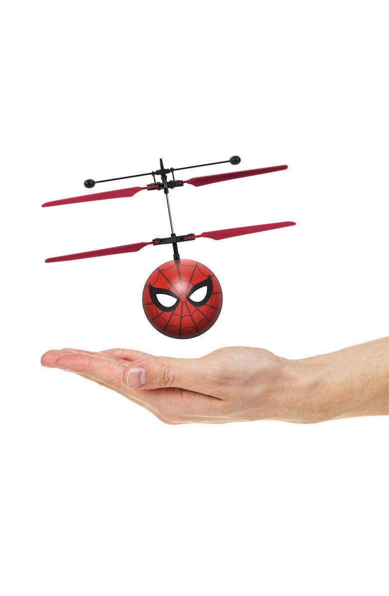 WORLD TECH TOYS Marvel Spider-Man Animated IR UFO Ball Helicopter, Alternate, color,