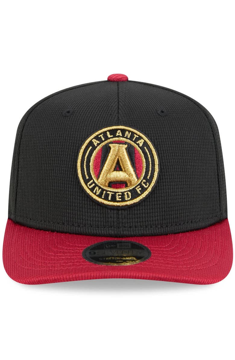 New Era Men's New Era Black/Red Atlanta United FC 2025 Jersey Hook 9SEVENTY Stretch-Snap Hat, Alternate, color, Black