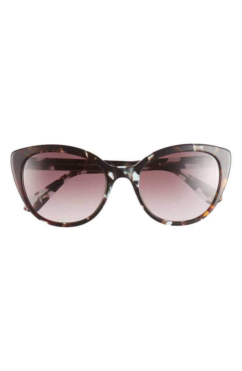 Kate Spade New York amberlees 55mm gradient eat eye sunglasses, Main, color, Havana Multi/ Brown Gradient