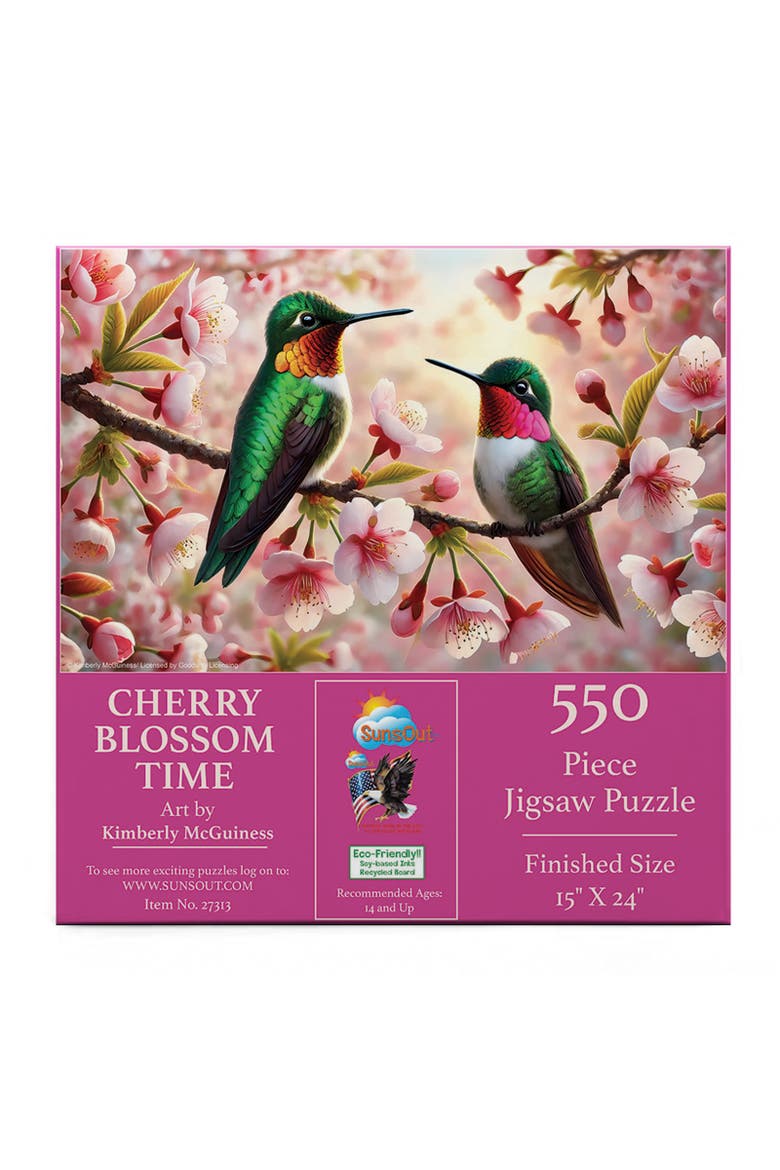 Cherry Blossom Time 550 piece Jigsaw Puzzle for Adults, Alternate, color, Multicolor