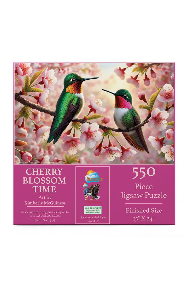 Sunsout Cherry Blossom Time 550 piece Jigsaw Puzzle for Adults, Alternate, color, Multicolor