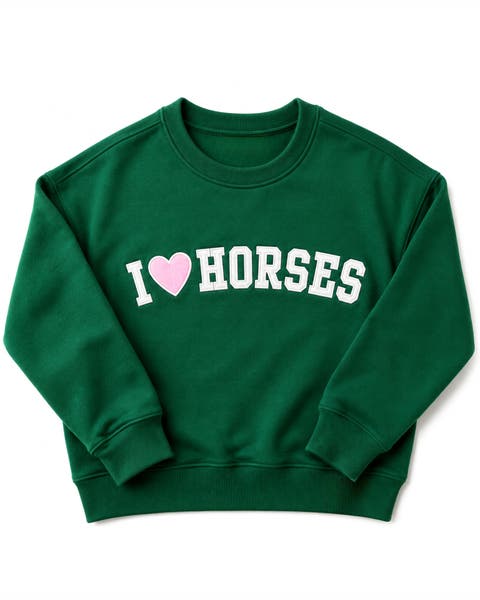 Adult I Heart Horses Signature Crewneck Sweatshirt