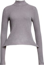 MELITTA BAUMEISTER Pointy Turtleneck Ribbed Sweater