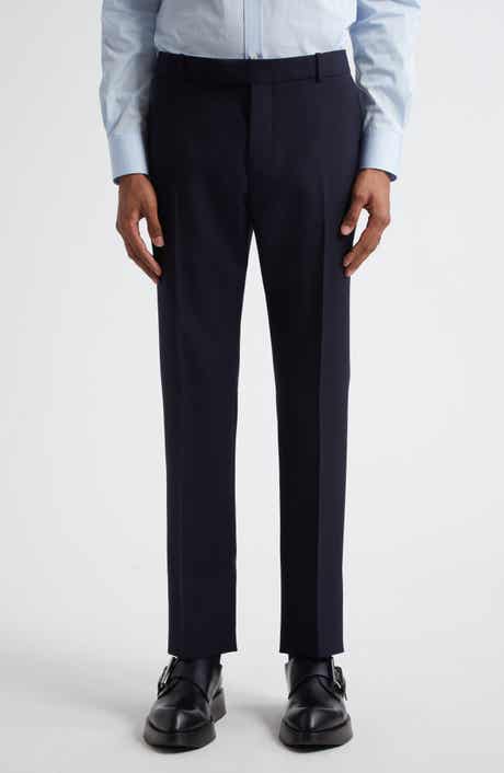 Low Rise Wool Cigarette Trousers