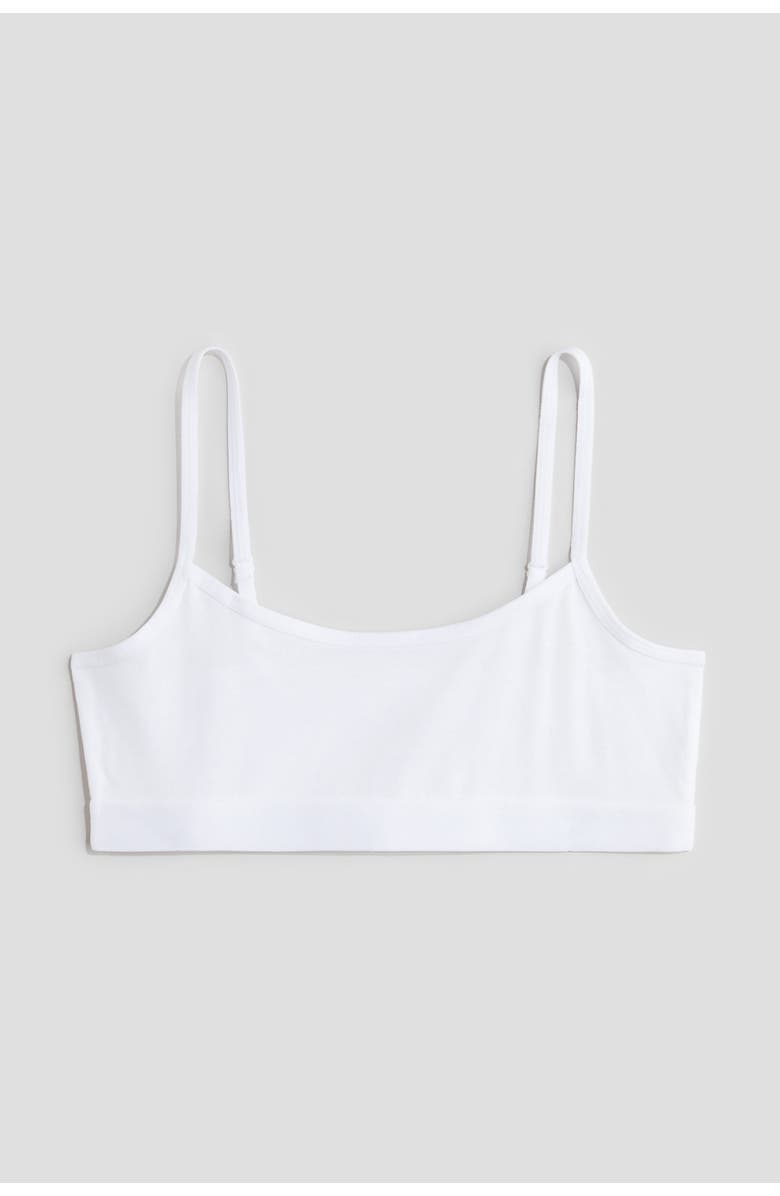 H&M 3-pack Jersey Tops, Alternate, color, White