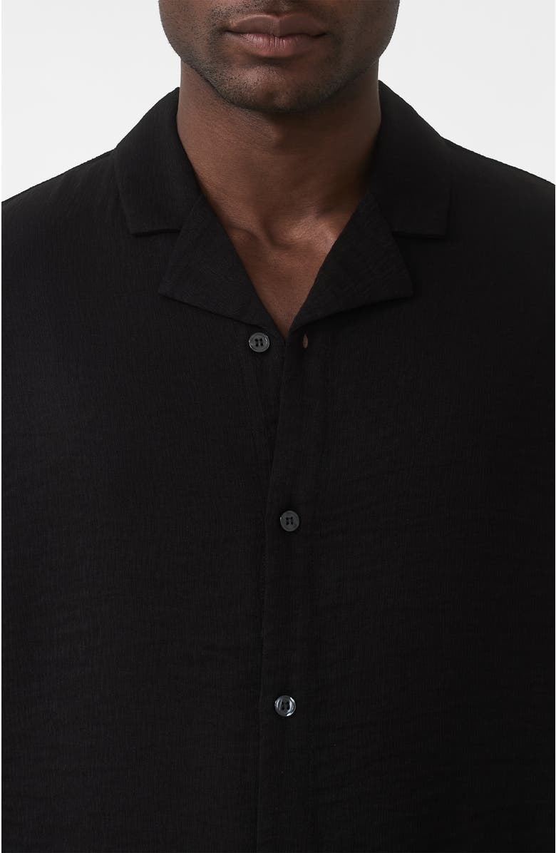 MAUVAIS Fiorano Long Sleeve Relaxed Fit Shirt, Alternate, color, Black