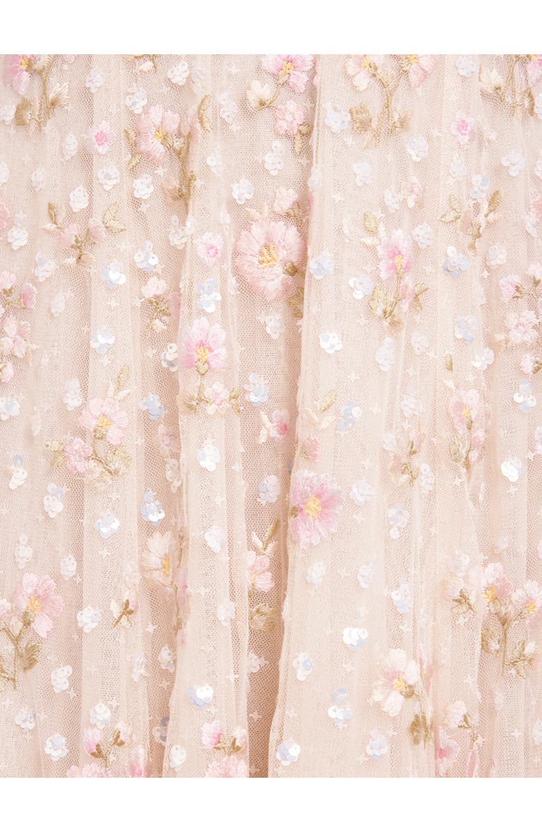 Needle & Thread Dahlia Ditsy Ankle Gown, Alternate, color, Cream