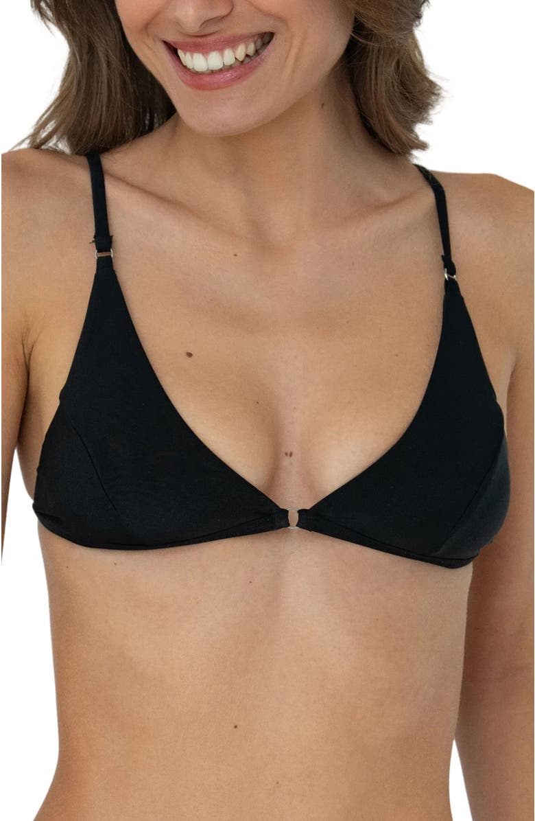 Bright Swimwear Freya Top, Alternate, color, Black