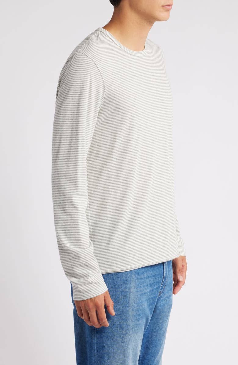 ATM Anthony Thomas Melillo Microstripe Long Sleeve Slub T-Shirt, Alternate, color,
