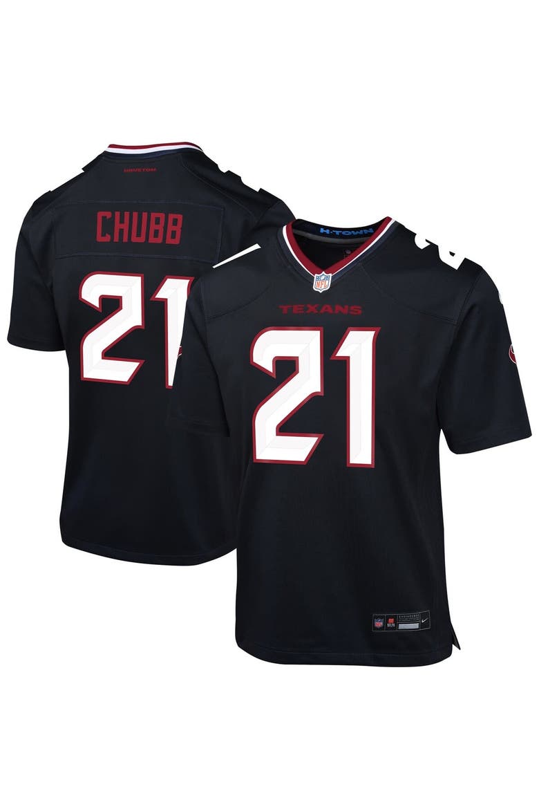 Youth Nike Nick Chubb Navy Houston Texans Team Game Jersey, Main, color, Navy