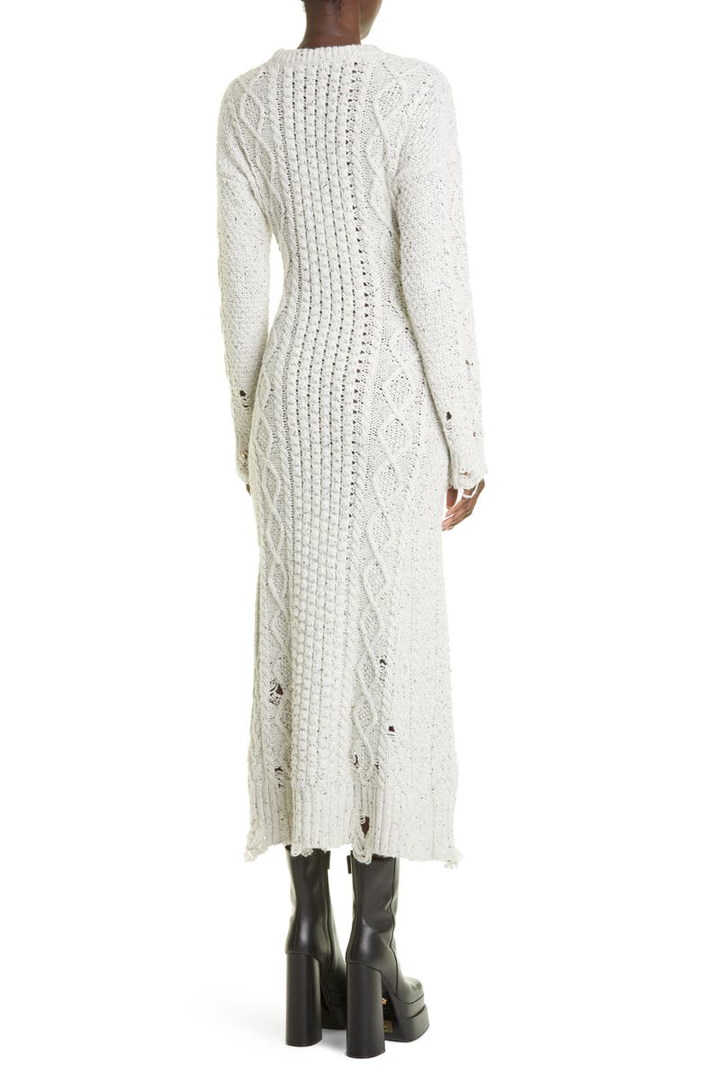 Altuzarra Quincy Long Sleeve Distressed Wool Blend Sweater Dress, Alternate, color,