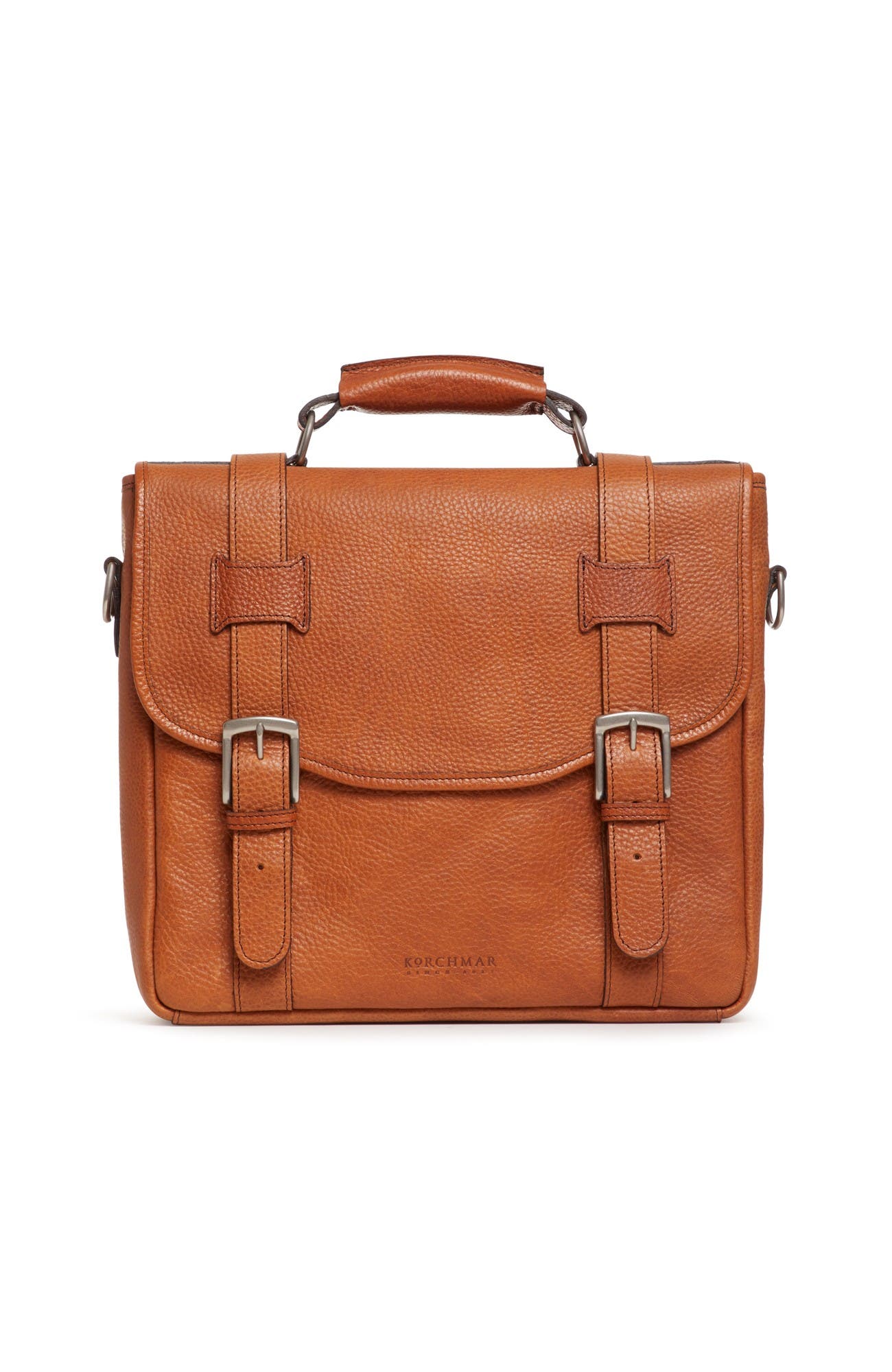 Parker Leather Messenger & Wine Carrier, Alternate, color, Pebbled Tan