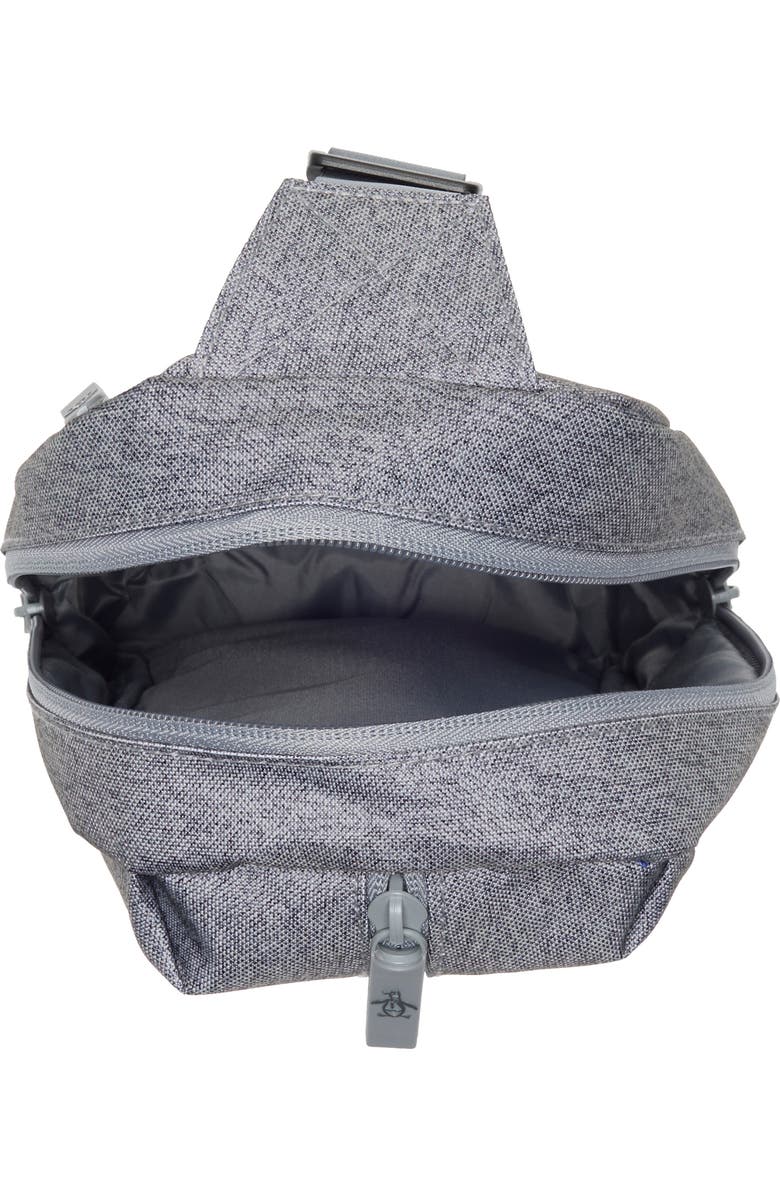 Original Penguin Sleek Sling Crossbody Bag, Alternate, color, Heather Grey