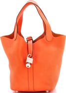 Pre-Owned Hermes Picotin Lock Bag Clemence PM