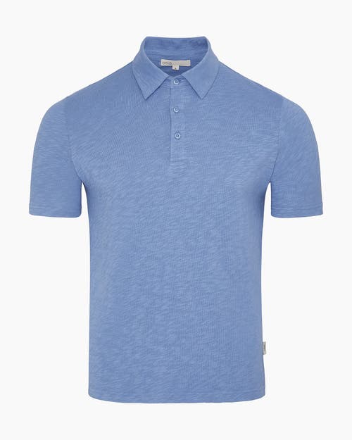 Onia Heavyweight Slub Polo In Blue