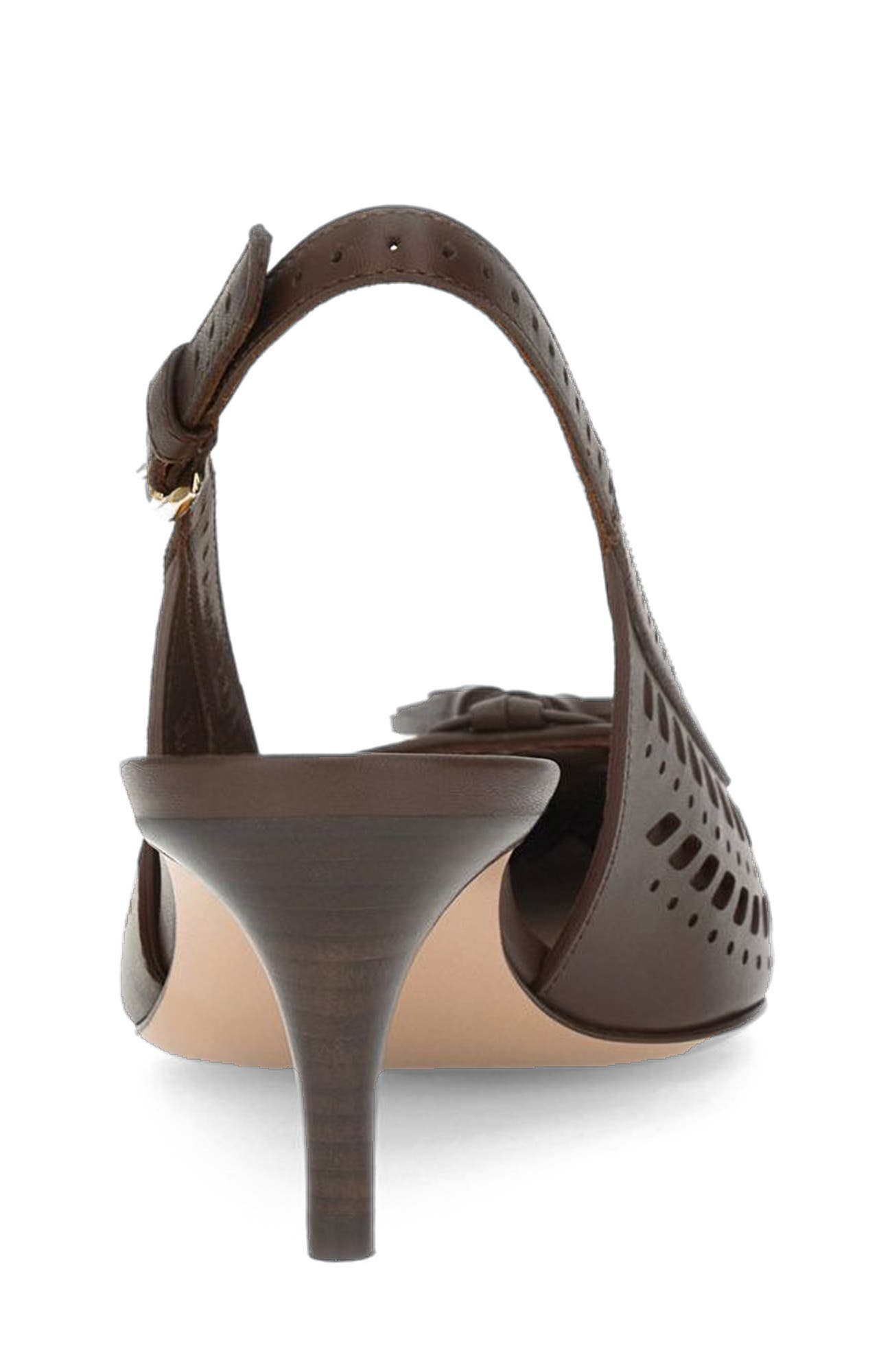 Gianvito Rossi Fes Sling Slingback, Alternate, color, Brown Calf Leather