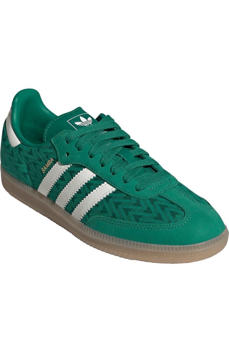 adidas Samba OG Sneaker, Main, color, Green/ Off White/ Gold