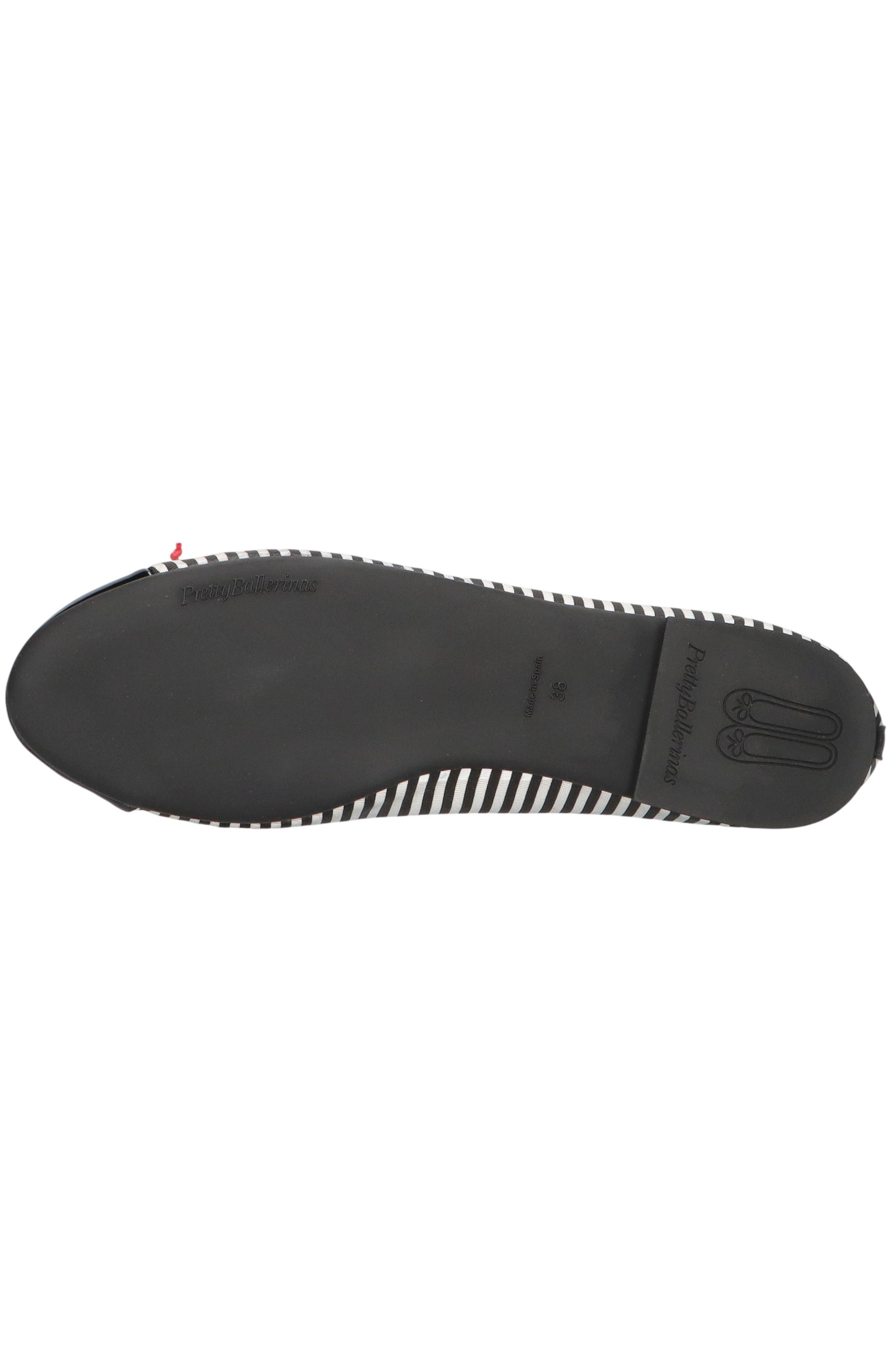 Round Toe Toecap Textile Ballet Flat, Alternate, color, Blue Stripes