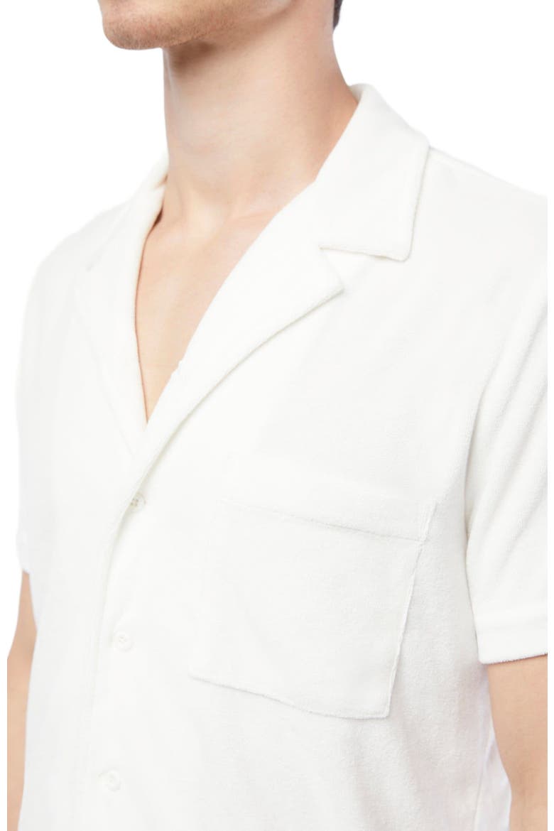 Towel Terry Camp Shirt, Alternate, color, WHITE