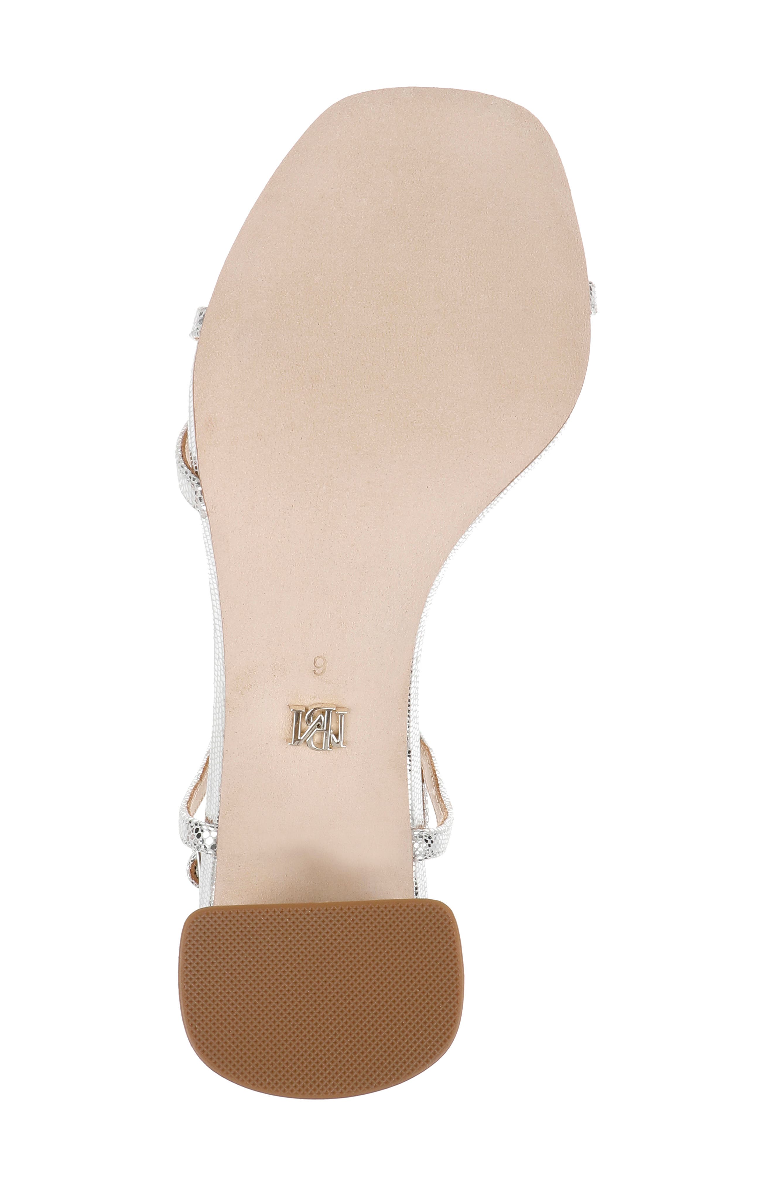 Badgley Mischka Collection Giabella Ankle Strap Sandal, Alternate, color, Silver Lizard