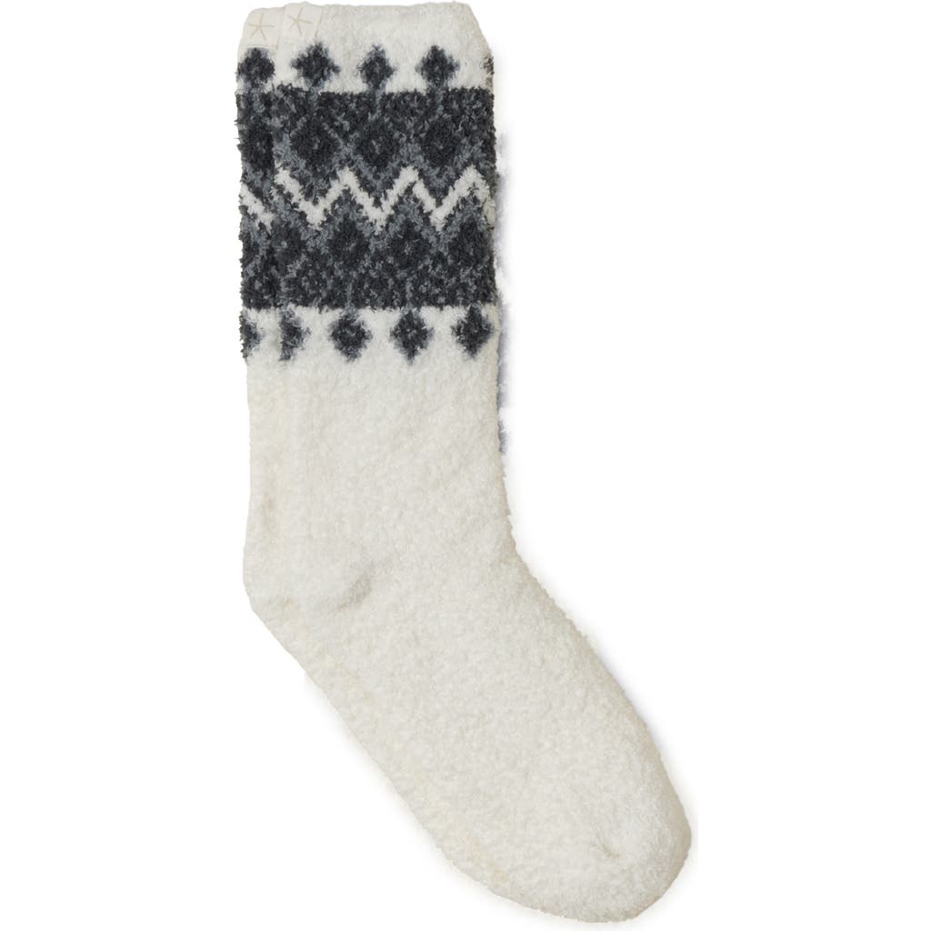 Barefoot Dreams ® Cozychic® Fair Isle Socks In White