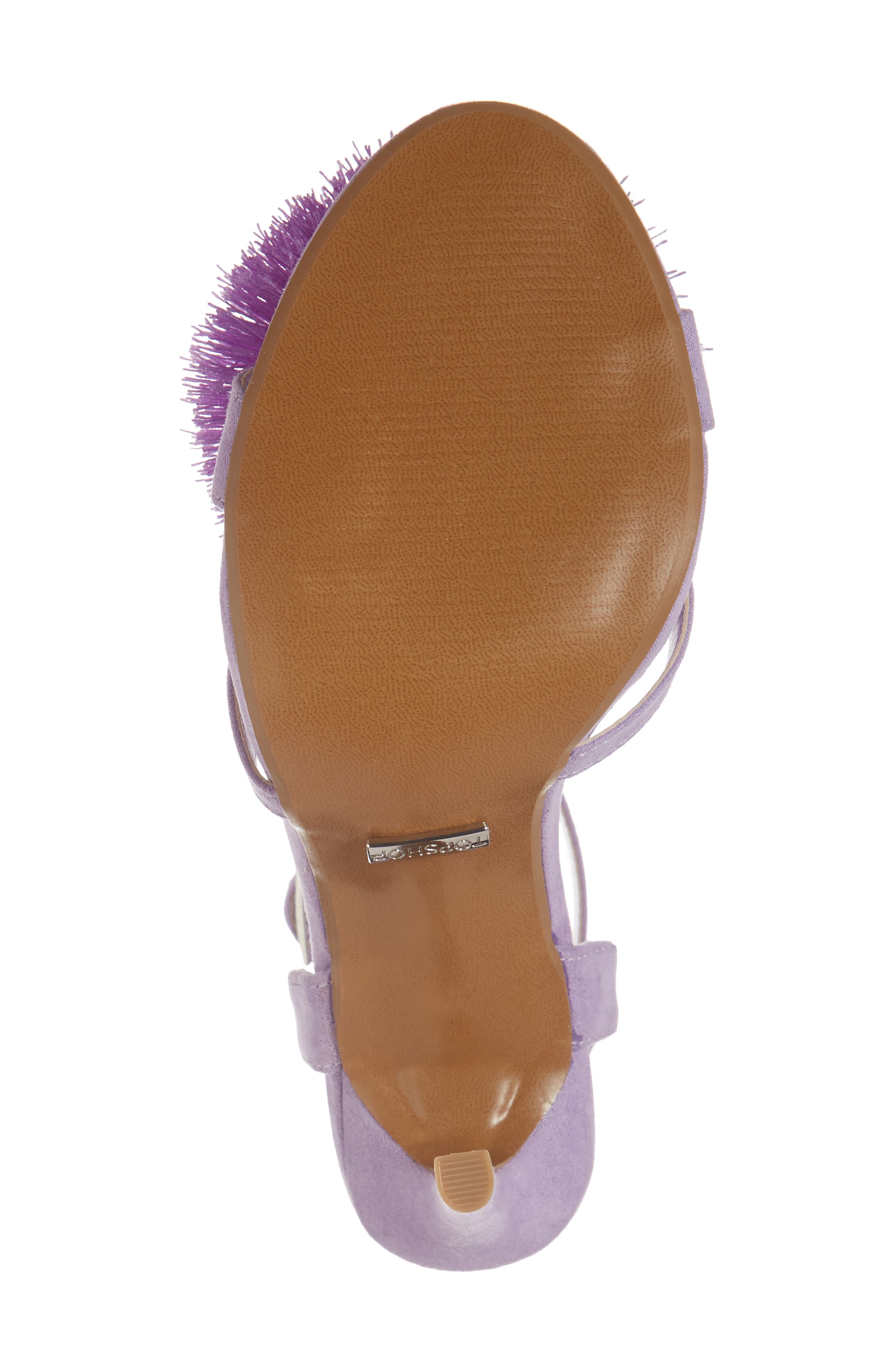 Topshop Renee Pompom Sandal, Alternate, color, 