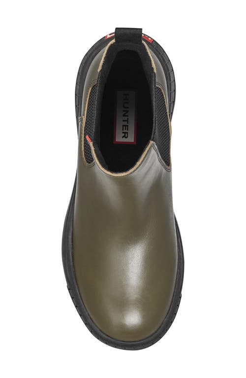 Hunter Neveah Slip-on Waterproof Chelsea Bootie In Green