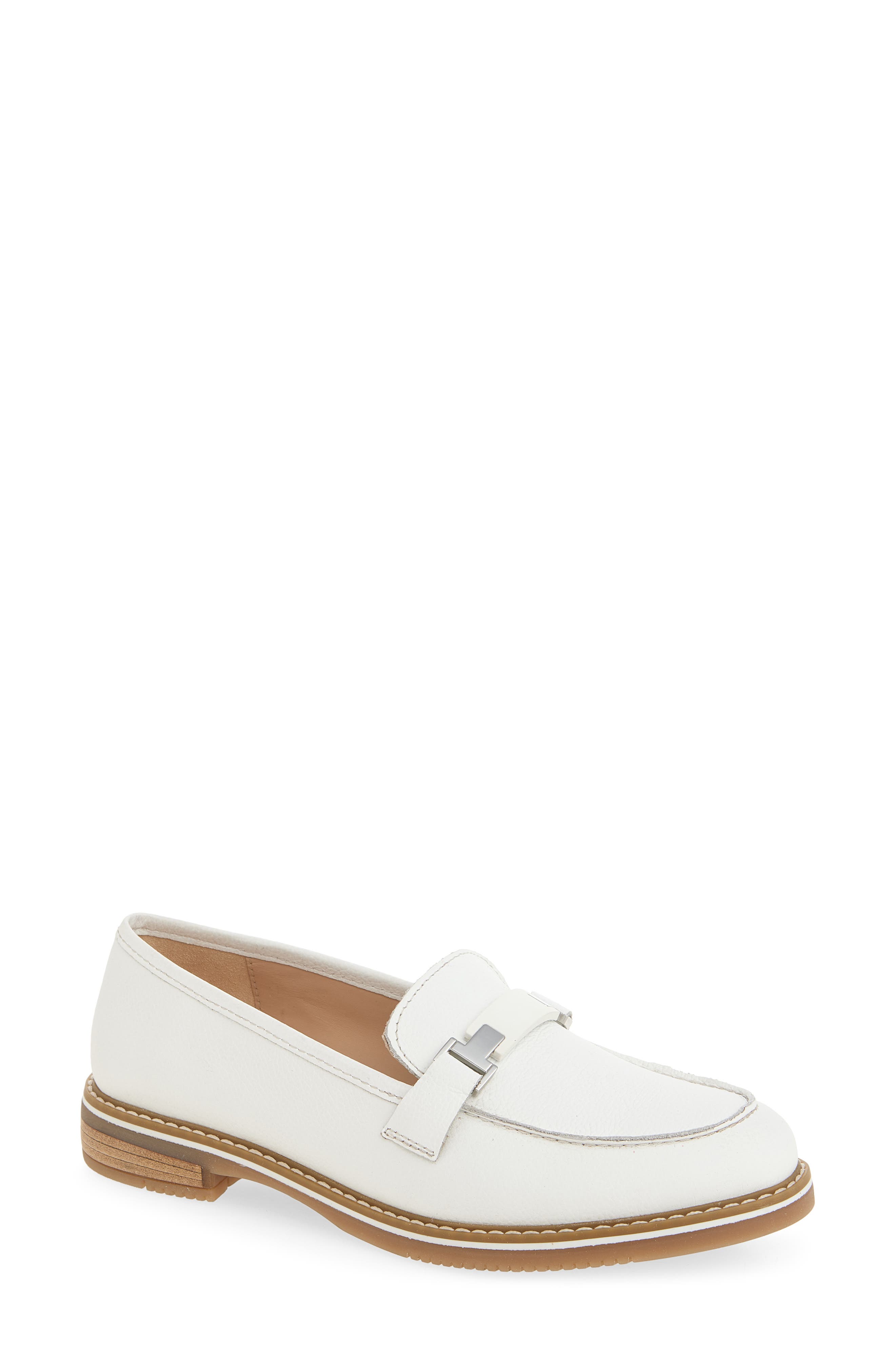 ara Angelica Bit Apron Toe Loafer, Main, color, White