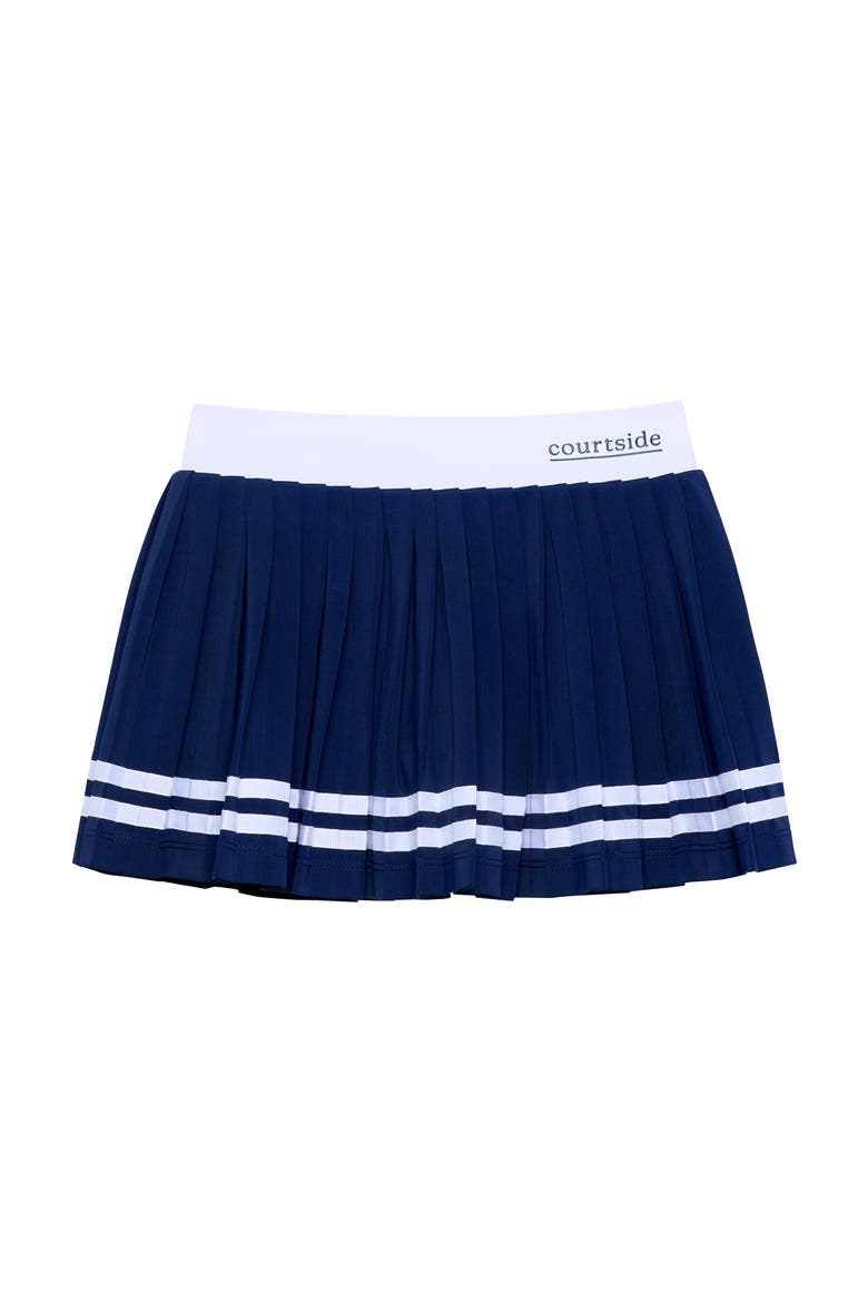 Pleated Skort, Main, color, Navy