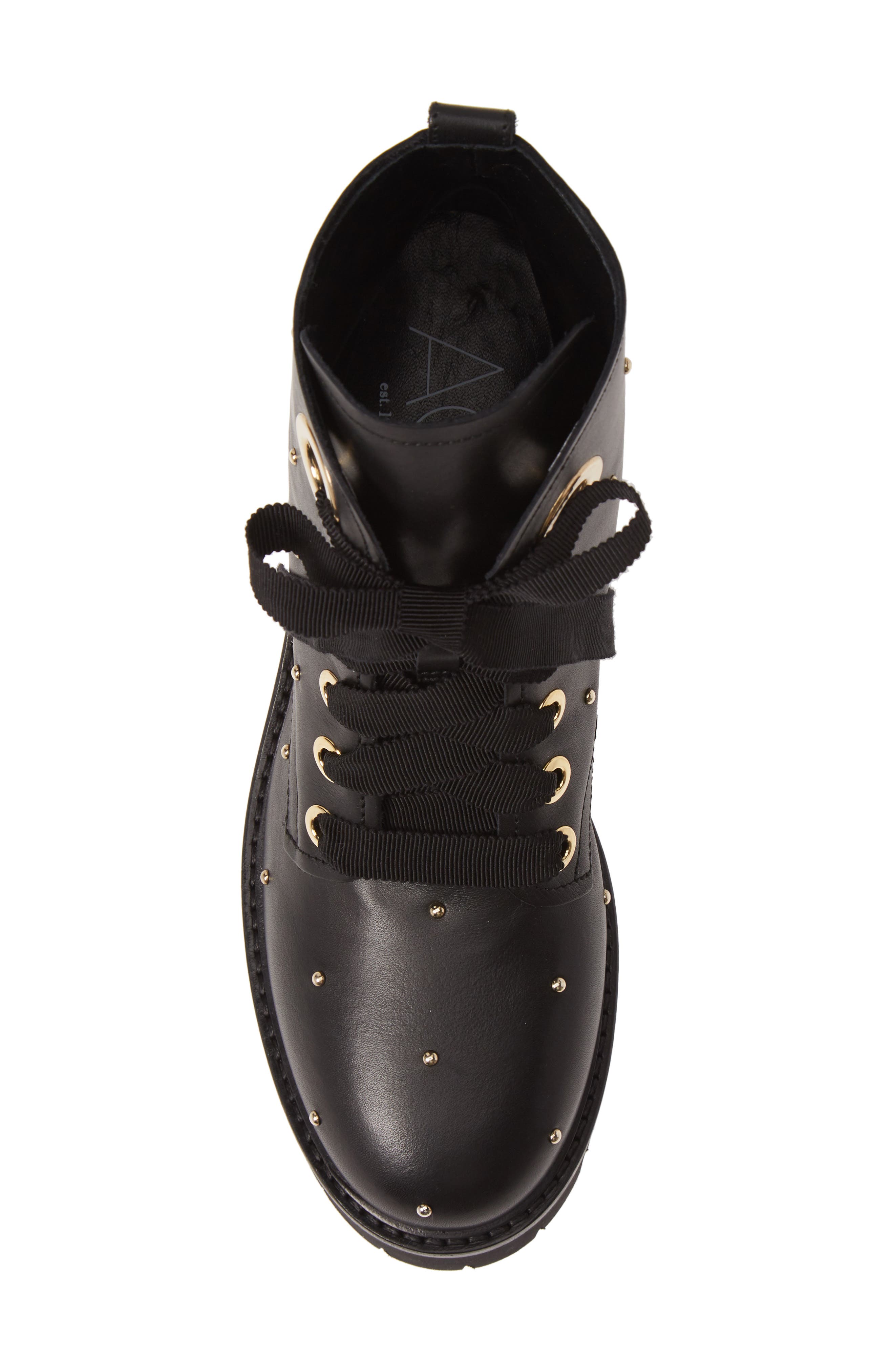 AGL Studded Combat Boot, Alternate, color, 