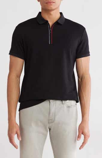 T.R. PREMIUM Slim Fit Stretch Zip Polo