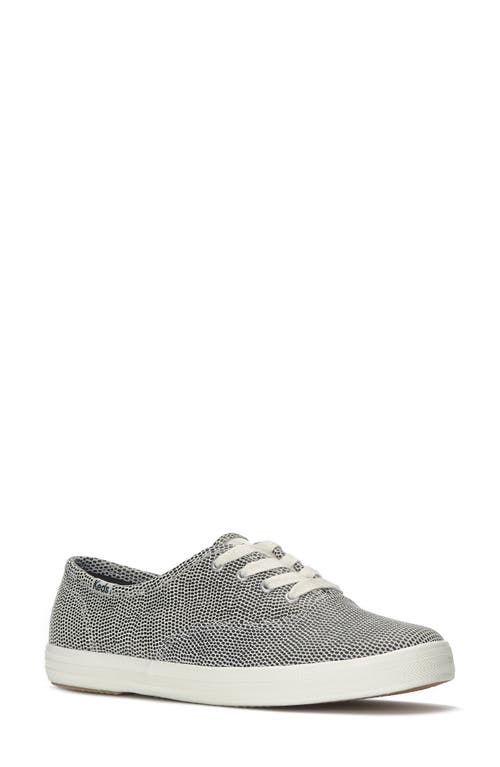Keds Women's Champion Dalmata Leather Lace Up Leather Sneakers In Gray