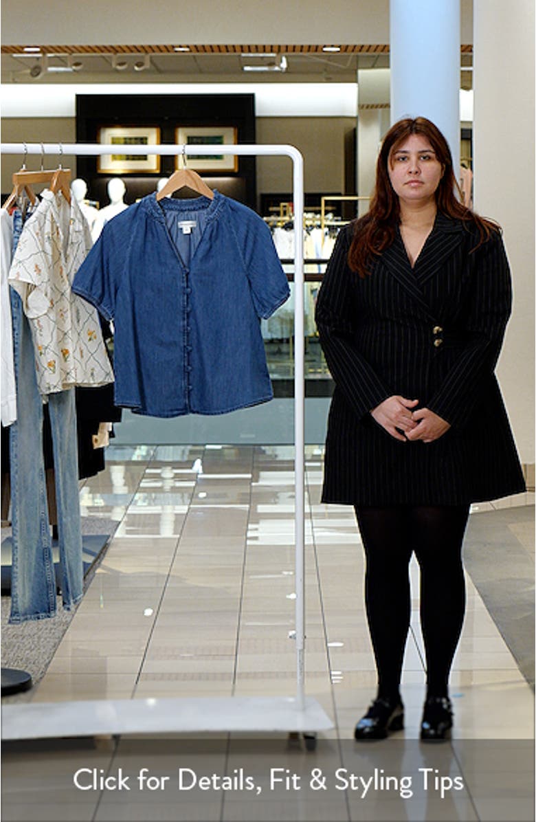 V-Neck Chambray Top, sales video thumbnail