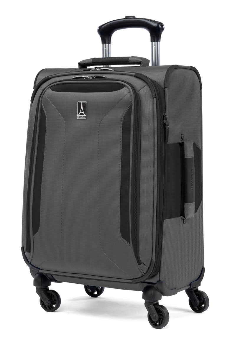 Pilot Air 2 21-Inch Expandable Carry-On Spinner Luggage, Alternate, color, GREY/ BLACK