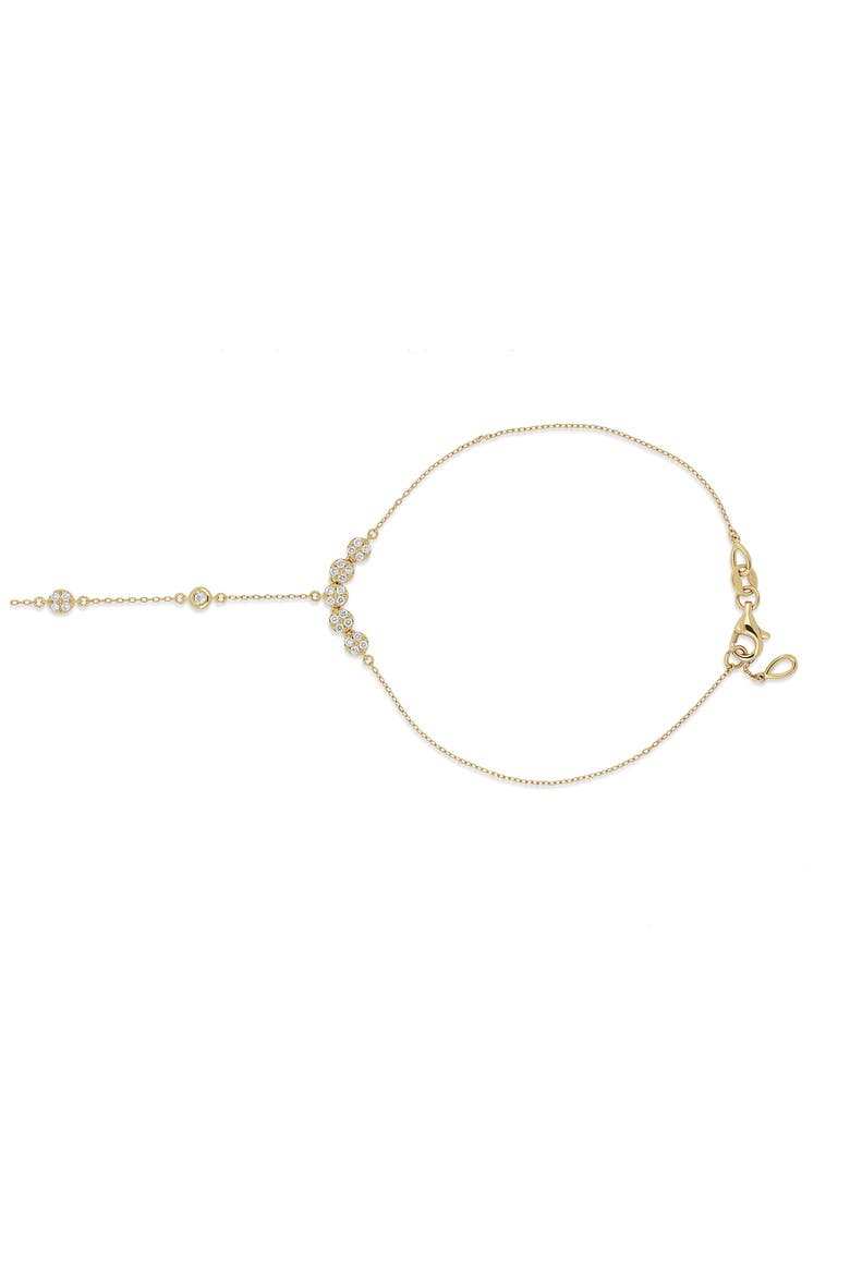 18K Gold Monaco Diamond Hand Chain Line Bracelet, Alternate, color, 18K YELLOW GOLD/ DIAMOND