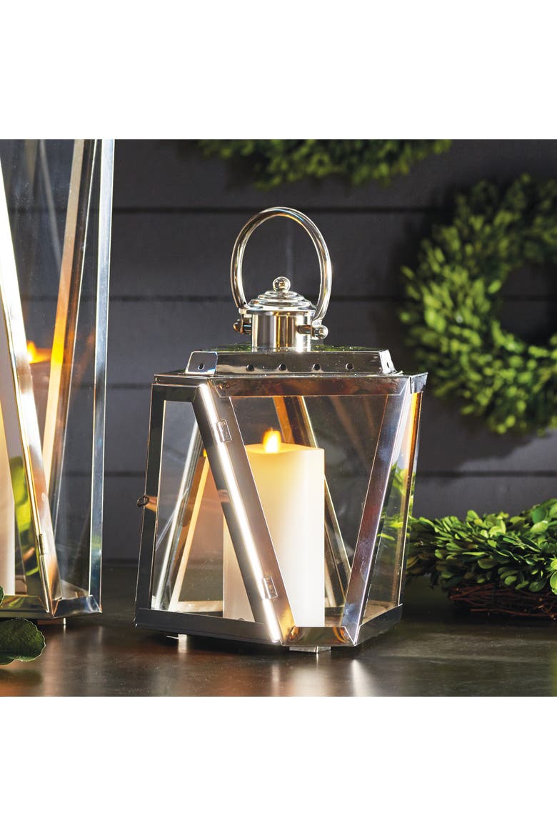 Adler Outdoor Lantern, Alternate, color, Silver