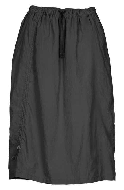 Drawstring Midi Skirt