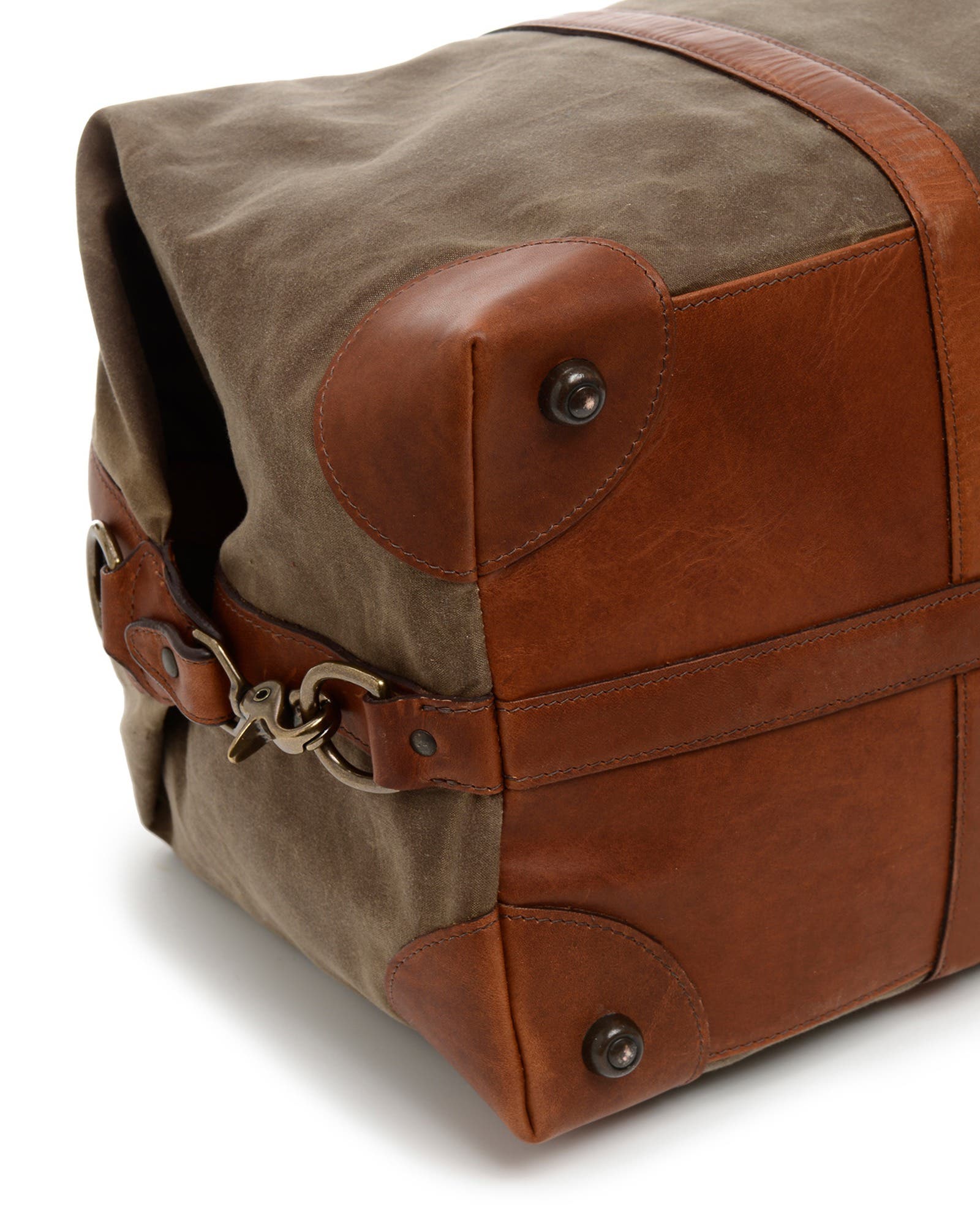 Twain 22" Waxed Canvas Weekender, Alternate, color, Olive