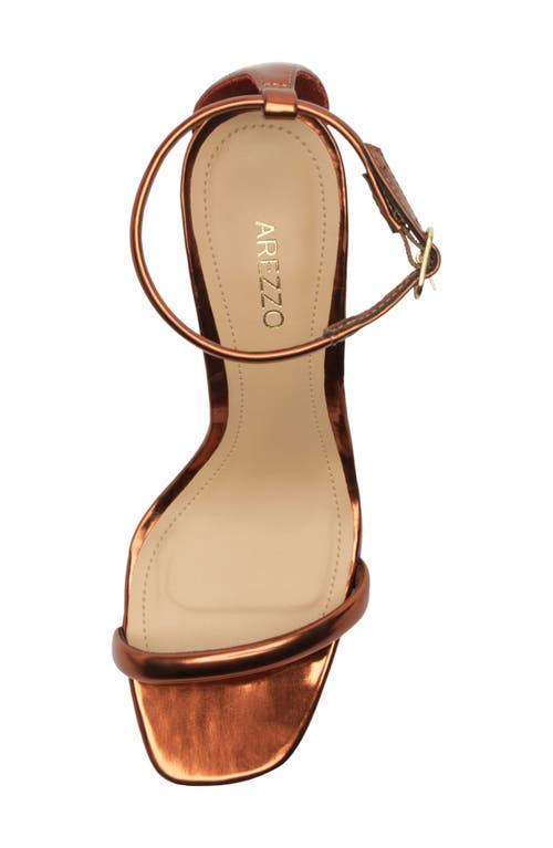 Arezzo Lea Ankle Strap Sandal In Brown