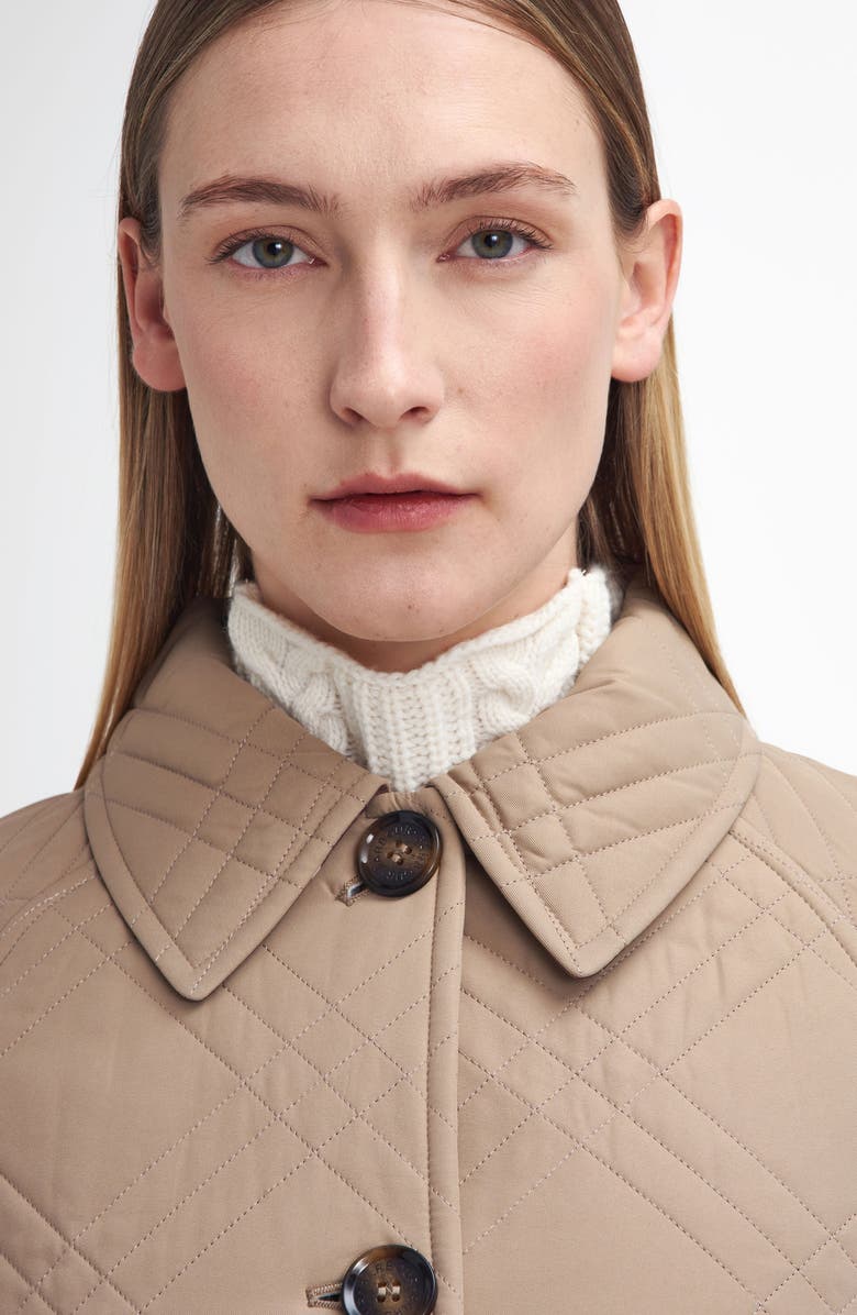 Barbour Mariah Trench Coat, Alternate, color, Honey/ Muted Cabernet Tartan